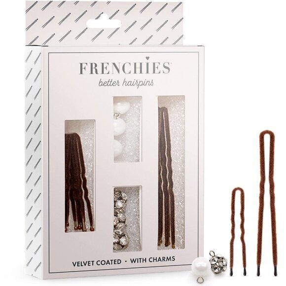 French Twist Hair Pins Velvet Coated 20 Count for Updos Weddings Prom main image 6